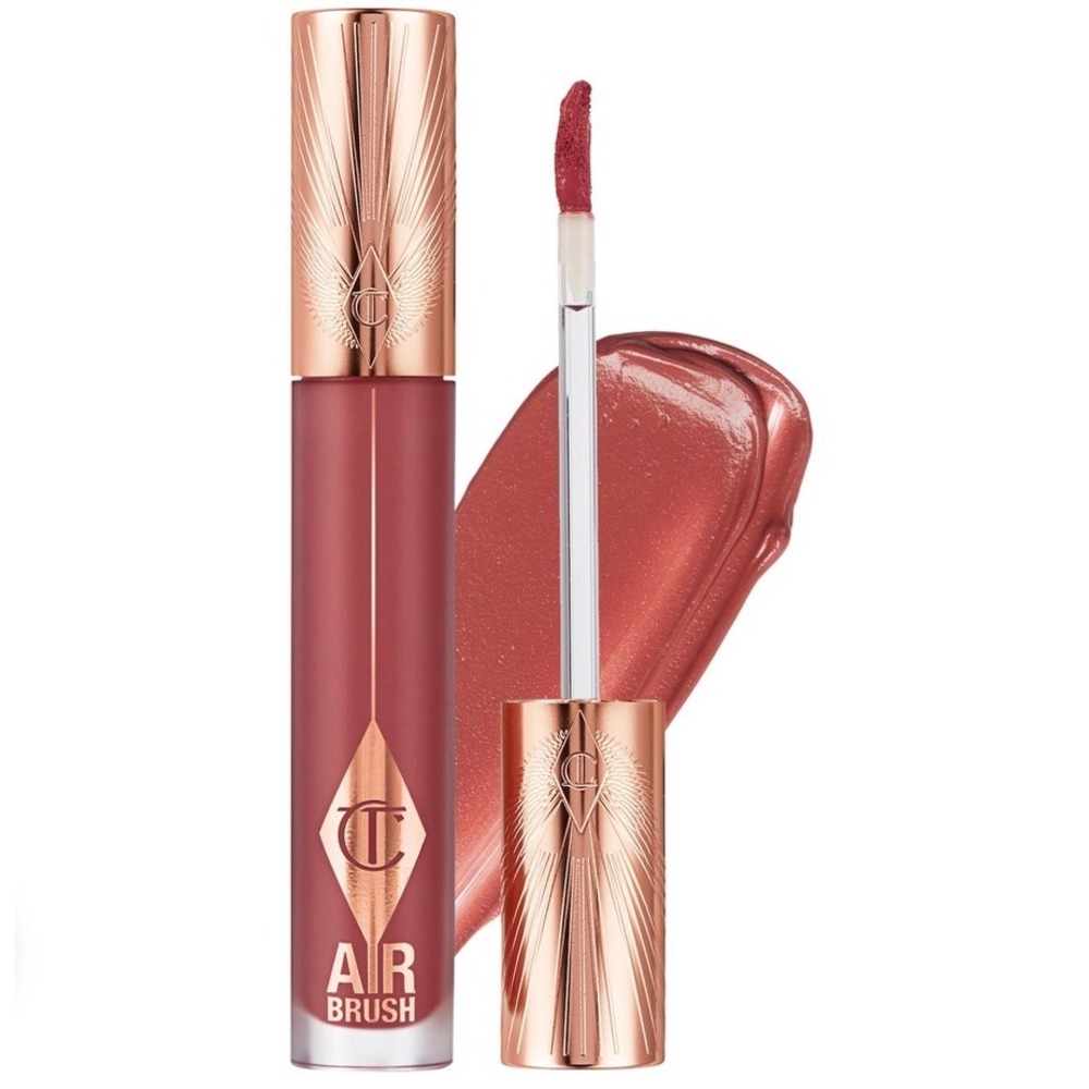 Charlotte Tilbury Airbrush Flawless Matte Lip Blur Pillow Talk Medium Lipstick
